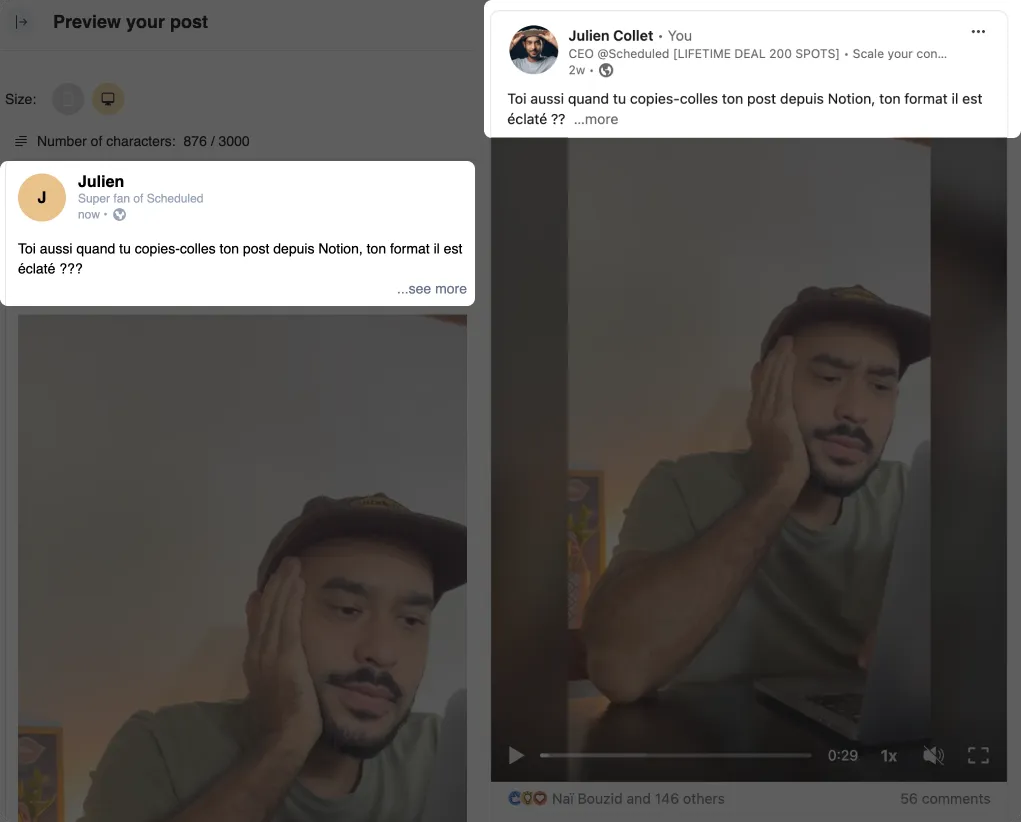 Aperçu du bouton Voir plus LinkedIn montrant l’optimisation de l’accroche